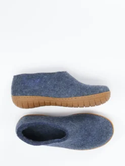 Damen Glerups – Filzpantoffel aus Wollfilz in Jeans