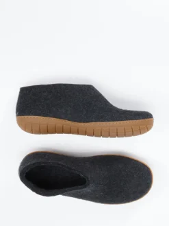 Herren Glerups – Hausschuh aus Wollfilz in Anthrazit