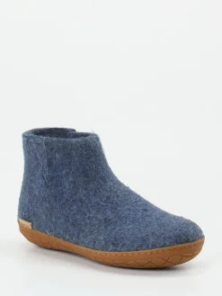 – Hausschuh-Bootie aus Wollfilz jeans*Glerups Discount