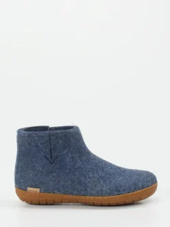 – Hausschuh-Bootie aus Wollfilz jeans*Glerups Discount