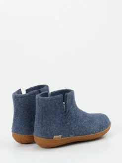 – Hausschuh-Bootie aus Wollfilz jeans*Glerups Discount