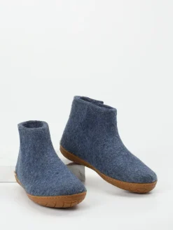 – Hausschuh-Bootie aus Wollfilz jeans*Glerups Discount