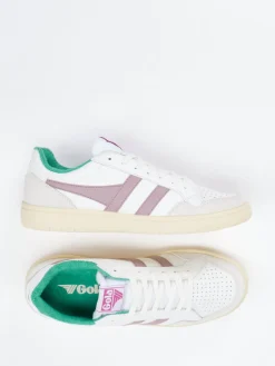 Damen Gola – Retro-Sneaker aus Leder in Off-White