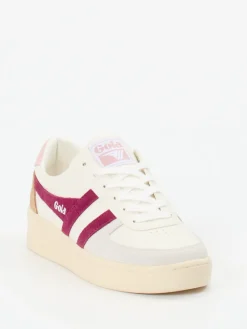 Damen Gola – Retro-Sneaker aus Leder mit Beere-Details