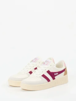 Damen Gola – Retro-Sneaker aus Leder mit Beere-Details