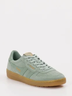 Damen Gola – Retro-Sneaker aus Veloursleder Salbei