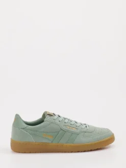 Damen Gola – Retro-Sneaker aus Veloursleder Salbei