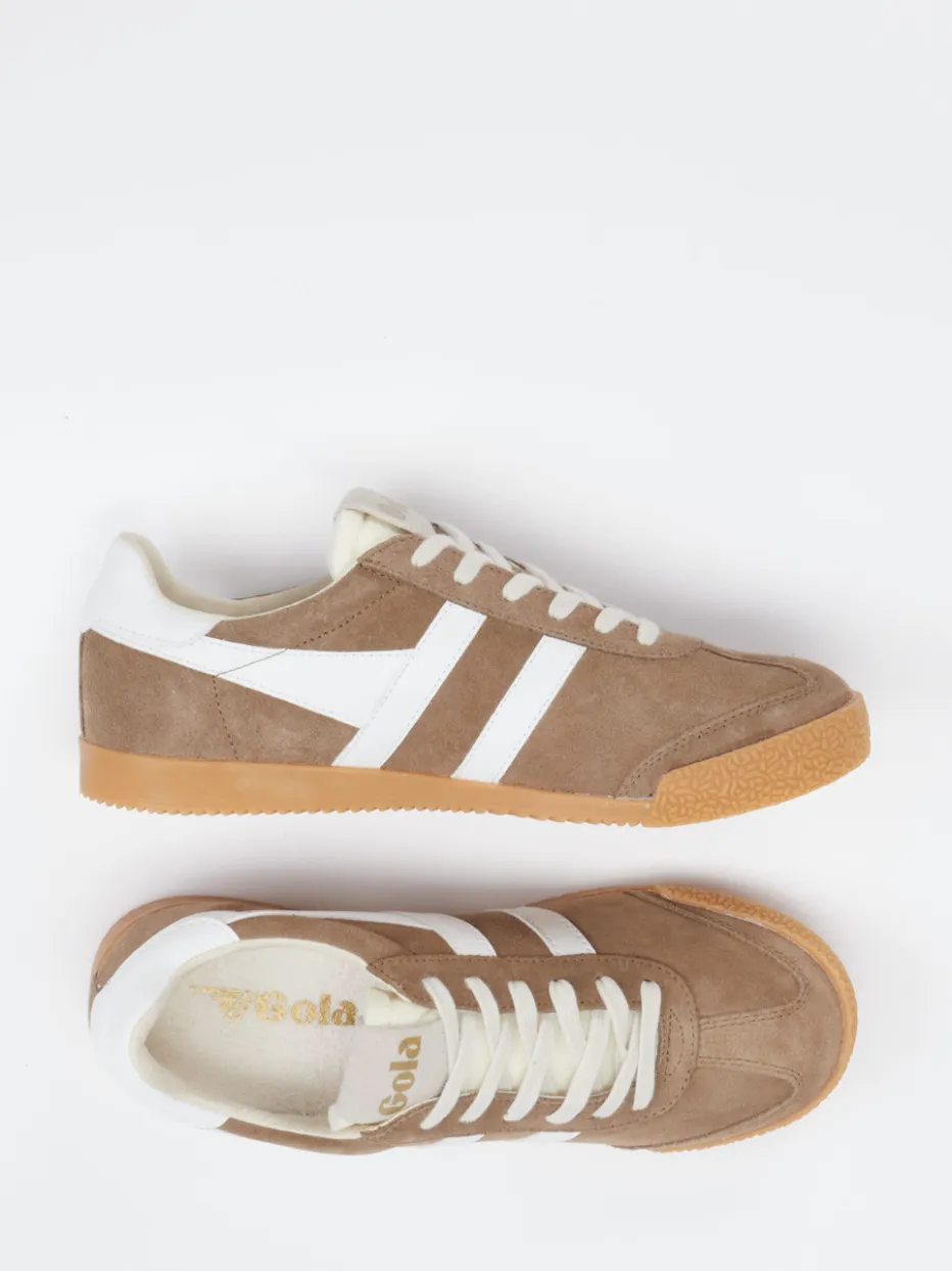 Damen Gola – Retro-Sneaker aus Veloursleder sand