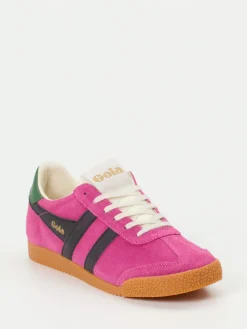 Damen Gola – Retro-Sneaker aus Veloursleder Pink