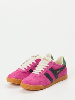 Damen Gola – Retro-Sneaker aus Veloursleder Pink