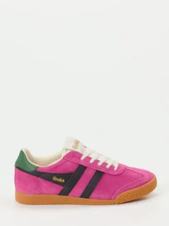 Damen Gola – Retro-Sneaker aus Veloursleder Pink