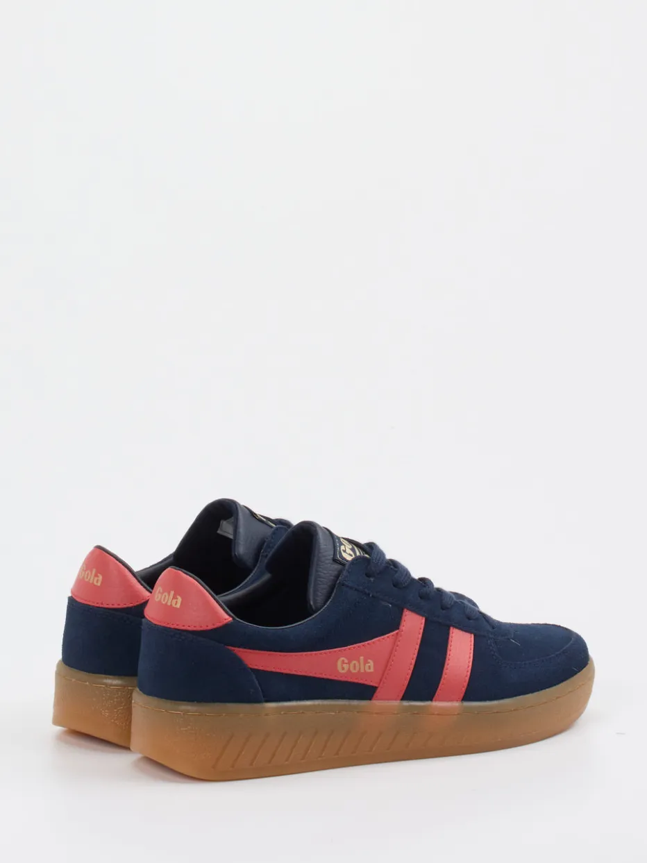 Damen Gola – Retro-Sneaker aus Veloursleder Dunkel