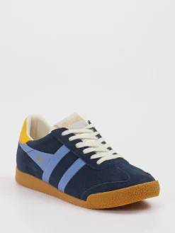 Damen Gola – Retro-Sneaker aus Veloursleder Dunkel