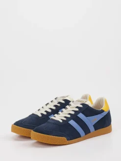 Damen Gola – Retro-Sneaker aus Veloursleder Dunkel