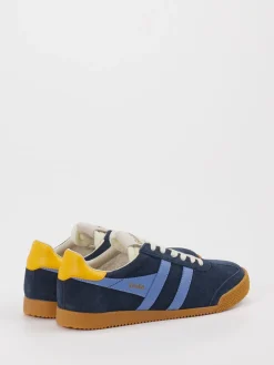 Damen Gola – Retro-Sneaker aus Veloursleder Dunkel