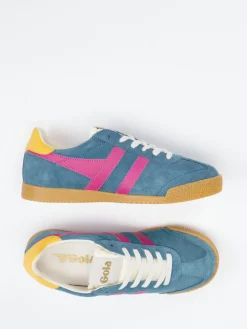 – Retro-Sneaker aus Veloursleder petrol*Gola Hot