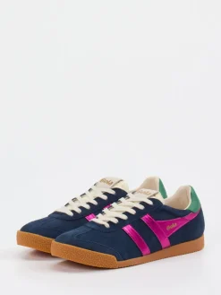 Damen Gola – Retro-Sneaker aus Veloursleder Dunkel
