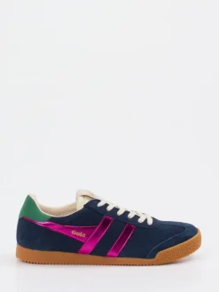 Damen Gola – Retro-Sneaker aus Veloursleder Dunkel