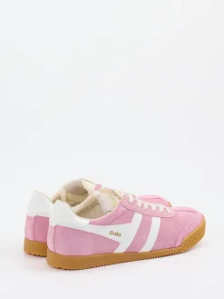 Damen Gola – Retro-Sneaker aus Veloursleder Rosa