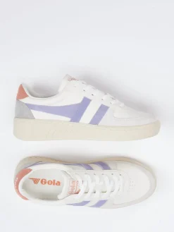 Damen Gola – Sneaker aus Leder mit Pastellakzenten