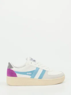 Damen Gola – Sneaker aus Synthetik und Veloursleder Off-White