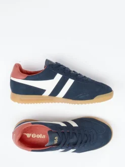 Damen Gola – Sneaker aus Veloursleder Dunkel