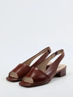 Damen Gritti – Slingback-Sandalen aus Kalbleder Cognac