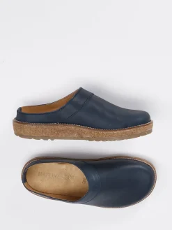 Damen Haflinger – Clog aus Nubukleder Dunkel