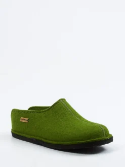 Damen Haflinger – Filzpantoffel aus Wollfilz moos