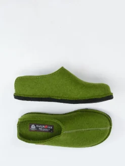 Damen Haflinger – Filzpantoffel aus Wollfilz moos
