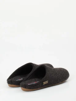 Damen Haflinger – Filzpantoffeln aus Schurwolle Anthrazit