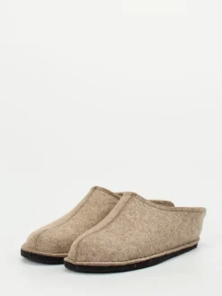 – Filzpantoffeln aus Schurwolle Beige*Haflinger Hot