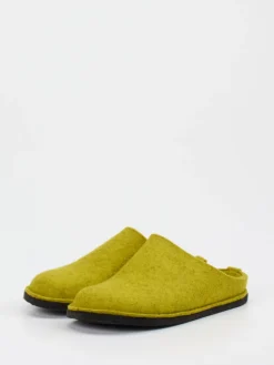 Damen Haflinger – Filzpantoffeln aus Wolle in Oliv