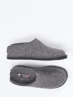 Damen Haflinger – Filzpantoffeln aus Wollfilz in Anthrazit