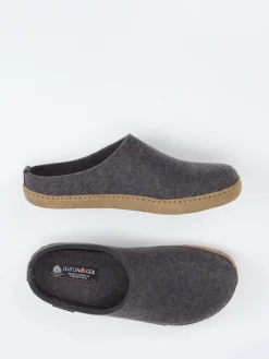 – Filzpantoffeln aus Wollfilz anthrazit*Haflinger Discount