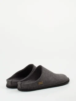 Herren Haflinger – Filzpantoffeln aus Wolle in Anthrazit