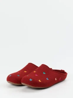 Damen Haflinger – Filzpantoffeln aus Schurwolle wein