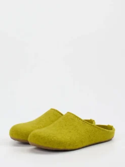 Damen Haflinger – Filzpantoffeln aus Schurwolle senfgelb