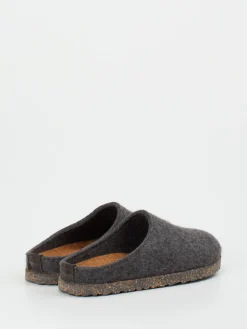 Damen Haflinger – Filzpantoffeln aus Wolle in Anthrazit