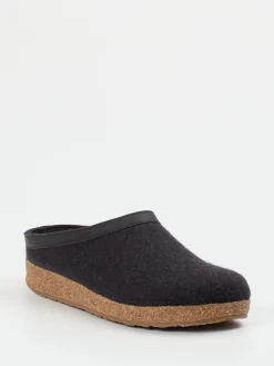 Herren Haflinger – Hausschuhe aus Schurwolle in Anthrazit