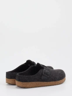 Herren Haflinger – Pantoffel aus Wollfilz in Anthrazit