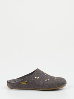 – Pantoffeln aus Wollfilz Anthrazit*Haflinger Discount