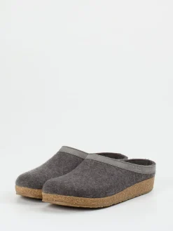 – Pantoffeln aus Wollfilz in Anthrazitgrau*Haflinger