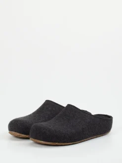 – Pantoffeln aus Wollfilz in Anthrazit*Haflinger Online