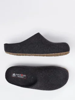 – Pantoffeln aus Wollfilz in Anthrazit*Haflinger Online