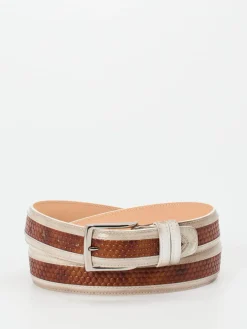 Herren Harris – Breitgürtel aus geprägtem Leder mittel