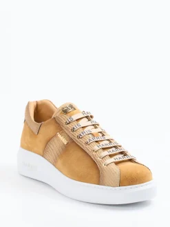 – Low-Top Sneaker aus Veloursleder Karamell*Harris Sale