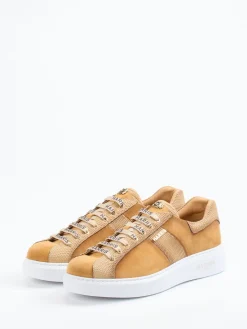 – Low-Top Sneaker aus Veloursleder Karamell*Harris Sale