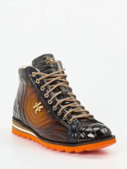 – Schnürboots aus geprägtem Leder dunkel*Harris Outlet