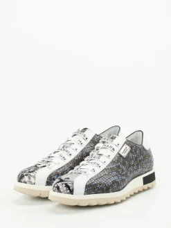 Herren Harris – Sneaker aus geprägtem Leder schiefergrau